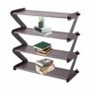 Tytlyworth 4 Tier Shoe Rack,Stackable 4 Tier Small Shoe Organiser | Sturdy Narrow Shoe Shelf, Waterproof and Space-saving, Lightweight Shoe Rack