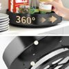 Amtang 3-Tier Spice Rack 360° Rotating Condiment Holder Storage, Steel Seasoning Organizer Kitchen Countertop Organiser (26cm 2-Tie)