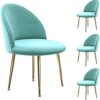 dining chair Kitchen Dining Room Furniture Chairs Velvet Dining Chair Set Of 4 Kitchen Chair Metal Legs Makeup Chairs Upholstered Accent Bedroom