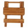 Smooth Edge Compact Folding Stool, Foldable Bamboo Folding Stool, Balcony Bedroom For Using In Your Living Room, Bathroom Bedroom, Garden, Study