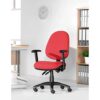 Vantage 100 2 lever PCB operators chair with adjustable arms - black
