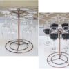 GeLive Flight Server Stand Wine Glasses Display Holder Tree Stemware Rack Hanger Organizer for Wine Tasting Party Bar Decoration Bronze