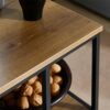 JAHH Serving Trolley Kitchen Shelf with 4 Wheels Kitchen Island Sideboard Side Table with 2 Drawers and 2 Shelves
