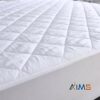 30cm Deep Waterproof Quilted Mattress Protector Fitted Cover Microfiber Topper Elasticated Skirts (4FT)