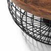 Julian Bowen Smithson Storage Coffee Table, Walnut/Black,Height: 36, Width: 80, Depth: 80cm