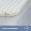 Silentnight Orthopaedic Single Mattress Topper - Contoured Memory Foam Supportive Topper to Relieve Neck Back Body Pain When Sleeping Reduce Stre