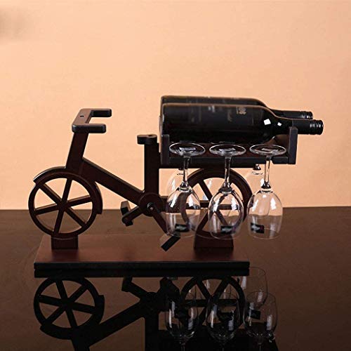 ZYZMH Solid Wood Wine Rack, Wine Glass Rack, Wine Bottle Rack, European Simple Living Room Desktop Wine Rack