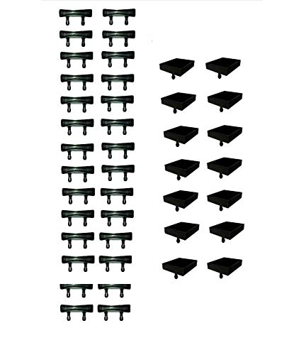Bishops Beds Ltd (28) Side and (14) Centre Bed Slat Holders/Caps Replacement for double and king size beds 52mm - 55mm (Pack of 42 caps)