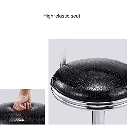 LUKEO Solid Wood Bar Chair Household High Stool Reception Chair Simplicity Bar Nordic Barstool Backrest Stool Coffee Chair (Color : Argento)