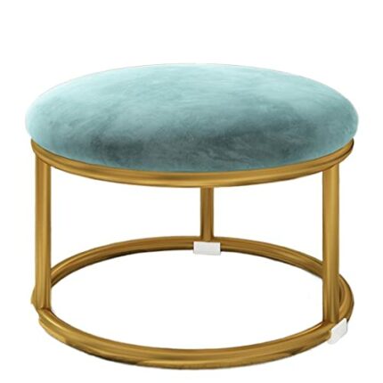 BHVXW Dwarf Stools, Small Round Stools For Household Use, Lovely Benches For Living Rooms, Sitting Stools (Color : Argento, Size : Talla �nica)