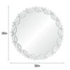 ALEXLOGER 36'' x 36'' Large Sliver Round Decorative Wall Mirror for Living Room, Bedroom, Entryway