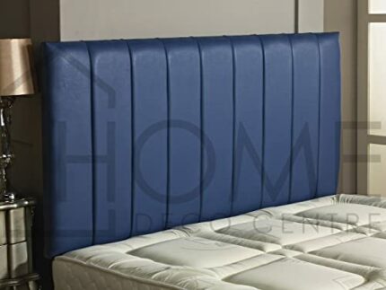 CROWNBEDSUK QUALITY APOLLO FAUX LEATHER HEADBOARD (blue, 4ft small double)