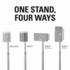 Sanus WSSA1-W2 Height Adjustable Wireless Speaker Stand for SONOS ONE PLAY: 1 and PLAY: 3 - White