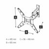 Hama TV wall bracket (swiveling, tilting, fully movable, wall bracket for TVs from 32 to 65 inches (81 - 165 cm), VESA to 400x400, including Fisc