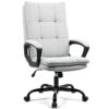BASETBL F028 Executive Chair Home Computer Fabric Chair, Skin-friendly Fabric Breathable Double-Layer Padding Excellent Support, Stylish Office C