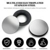 Sink Hole Cover Sink Tap Hole Plate Stopper Cover Blanking Metal Plug, 2Pack (Installing Hole for 31-40mm)