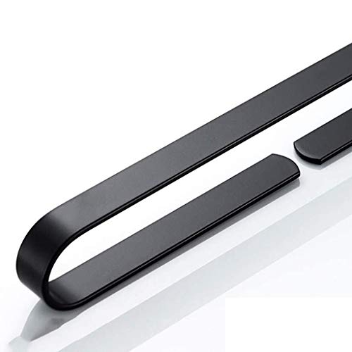 N/A Towel Bar Self Adhesive Bathroom Space Aluminum Bath Wall Shelf Rack Hanging Towel,Contemporary Style (Size : 40CM)