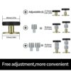 2 Packs Headboard Stoppers, Adjustable Threaded Bed Frame Anti-Shake Tool, Bed Wall Headboard Stoppers Anti-Shake Fixer, Prevent Rocking Headboar