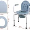 Toilet Stool for Elderly, Toilet, Height Adjustable Seat, Home Chair, 3 in 1 Shower Bench for Adults,