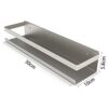 Tbkoly Shower Shelf No Drilling -Adhesive Shower Basket Stainless Steel Shower Shelf Bathroom Shelf Brushed 30 cm