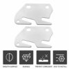 SOLUSTRE 2pcs Furniture Connector Metal Bed Frames Frame Holder Tool Stand Hook on Bed Rails Bed Rail Fittings Headboard Hook Plates Bed Rail Hin