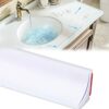 39Inch/1M Shower Threshold Water Barrier, Wet Room Bathroom Kitchen Floor Water Dam, Shower Tray Sealing Strip, Sink Bathtub Countertop Water Ret