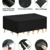 Tesmotor Garden Furniture Covers Waterproof, 420D Oxford Fabric Patio Furniture Set Covers Extra Large Outdoor Furniture Cover for Table Chairs S