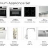 KÜTCHENHAUS Nobilia fully rigid german kitchen, complete with worktops, appliances and, suitable for an L Shape space (Dark Scheme, 2450x3050mm)