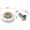 YUANQIAN Replacement Shower Door Rollers/Runners/Wheels V Grooved 19mm Diameter YQ19 (V Grooved 19mm 4pcs)