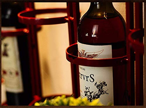 EYLINK Wine Racks,Wall Holder Metal | Loft Wall Shelf Storage Rack Wall-Mounted | Wine Bottle Holder | Cube Wine Cabinet Vintage
