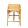 Baxton Studio Bench, Rattan, Natural Brown, One Size