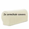 Armrest Covers Set of 2 Stretch Armchair Arm Covers Soft Sofa Arm Covers Non-Slip Furniture Protector