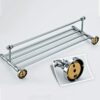Bathroom Lavatory Towel Rack Towel Shelf with one Towel Bars Wall Mount Holder, Stainless steel rack