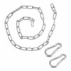 Xinstroe 1 Meter Stainless Steel Hanging Chain with Two Carabiners, Hanging Hammock Chair Punching Bags Pilates Coil Chain, Heavy Duty Indoor Out