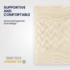 SLEEP ZONE King Size Cooling Mattress Topper, Premium Zoned Cool Mattress Pad Cover, Thick Padded Mattress Protector Breathable Washable, Deep Po