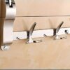 HIGOH Towel Rack Bathroom Stainless Steel Bath Towel Rod with Hook,Wall Mounted Swing Towel Bar - Bathroom Kitchen Swivel Towel Rack Hanger Holde