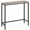HOOBRO Console Table, Slim Console Table for Hallway, Industrial Compact Sofa Table, for Small Spaces, Entryway, Living Room, Rustic Brown EBF75X