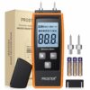 Proster Moisture Meters for Logs Damp Meter with Battery LCD Display Wood Moisture Tester Wood Moisture Meter for Firewood Paper Cardboard (Range