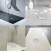 Shower Drain Cover，90mm/115mm Shower Trap Cover Replacement，Removable Shower Plughole Cover，Shower Waste Trap Cover Chrome Finish…