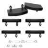 36pcs Bed Slat Holders Kits Bundles 12pcs Bed Slat Centre Caps Holders, 24pcs Side Slat Bracket (63mmx9mm Inside)for replacement Plastic Bed Slat