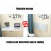 FALIYORS Wall-mounted Table Folding Kitchen Wood Dining Tables Living Room Furniture Kitchen Multi-use Computer Laptop Desk Space Saving For Home