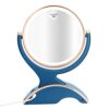 Snowflakes Lighted Mirror with Magnification- 1x/10x Double Sided 360 Degree Vanity Magnification Mirror Light Dual Power.(Blue)