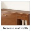 3-Tier Shoe Rack Bench Solid Wood Shoe Organizer with Shelves And Drawer Storage, Indoor Storage Chest, Bed End Stool for Entryway, Hallway, Livi