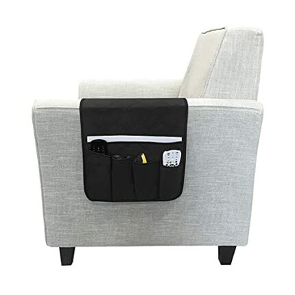 Sofa Armrest Organizer Waterproof Couch Arm Rest Storage Bag Magazine Books Remote Control Phone Letter Sorted Pockets Caddy Anti Slip Home Organ