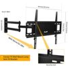 SEAAN Long Reach TV Wall Bracket, Swivel Tilt Corner TV Mount for 32"-65" TVs, 80cm of Extension, Mount Max Up to 35kg, VESA 600x400mm