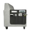 Sofa Chair Armrest Storage Organizer Non-Slip Couch Recliner Remote Control Holder Waterproof Sofa Arm Tidy Hanging Storage Bag with 5 Pockets Ho