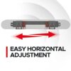 Soundbar Mount for Sonos Ray Sound Bar Includes All Necessary Mounting Hardware, Floating Style Soundbar Wall Bracket for Under TV or Above, Easy