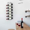 Towel Storage Rack Wall Mounted, Bathroom Towel Rack with 6 Compartments, Hanging Towel Rail Metal Towel Holder Bath Towel Shelf for Large and Sm