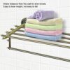HIGOH Towel Racks, Bathroom Towel Rack Wall Mounted Towel Holder,Antique Bath Towel Rack with Single Towel Bar,Lavatory Towel Rack,Wall Mount She