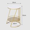 CZDYUF Bedside Table Small Simple Bedroom Bedside Rack Nordic Marble Side Table Small Coffee Table Bedside Table Ins